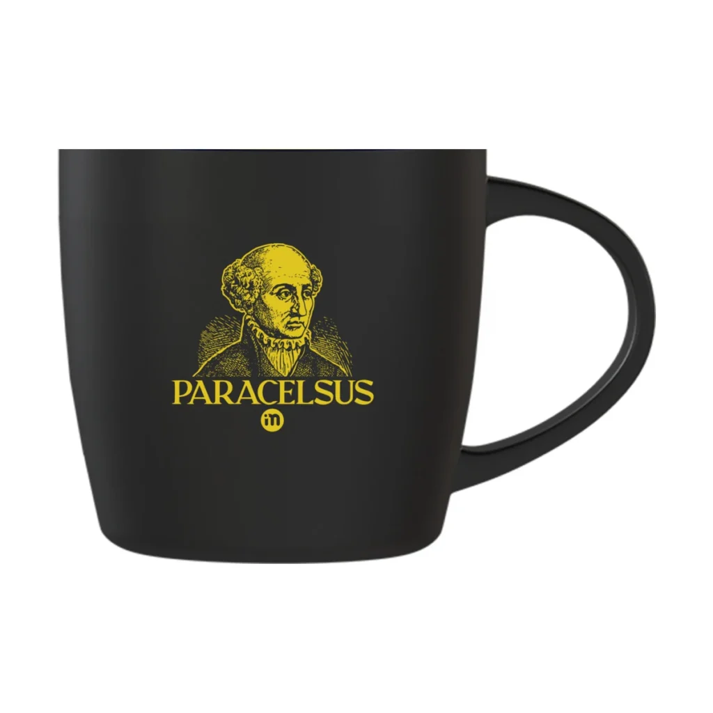 Paracelsus bögre, sárga belsővel