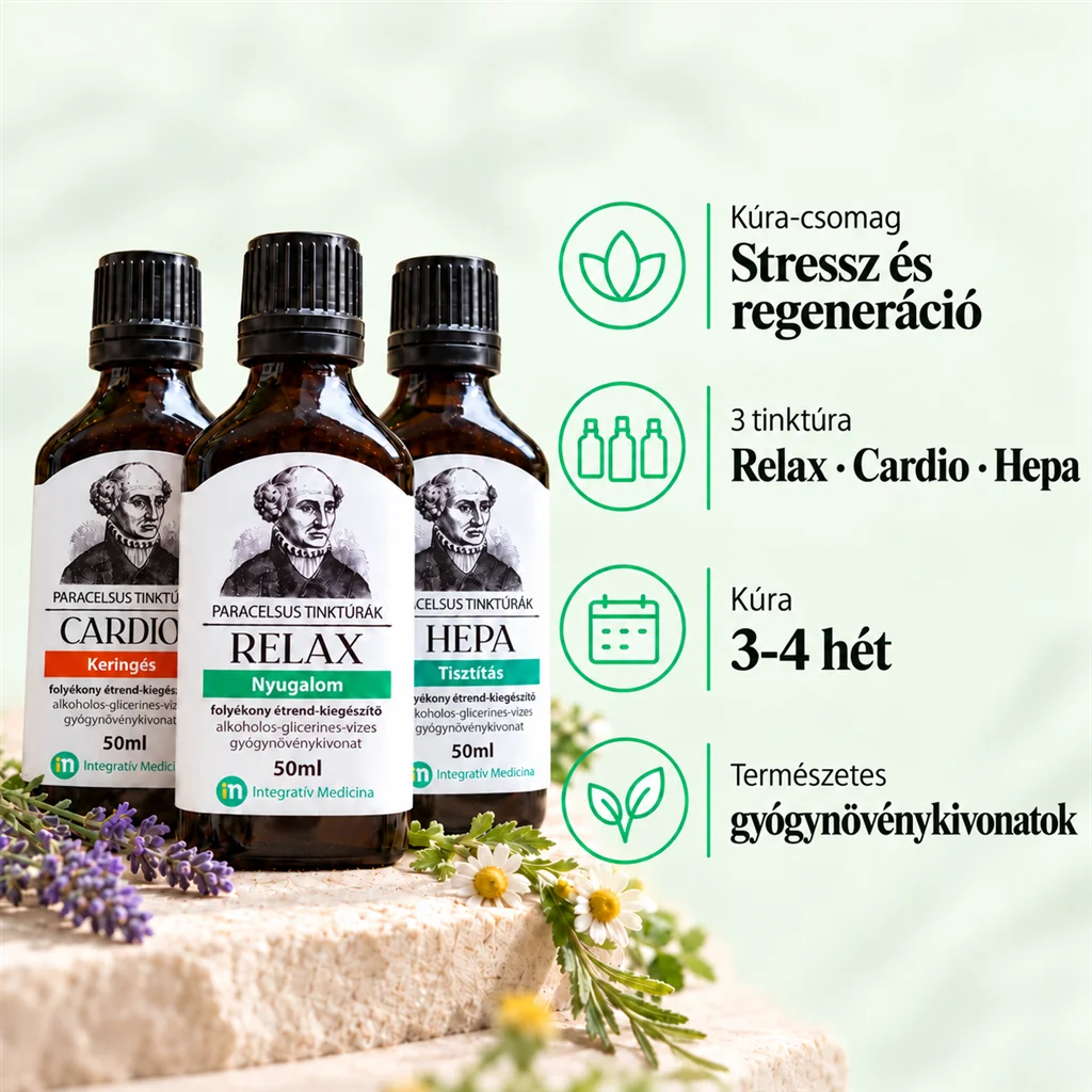 Tinktúrák - Stressz és regeneráció csomag